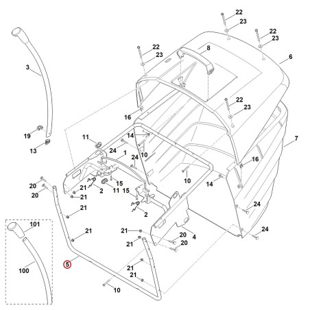 Etrier 61607630410 ORIGINAL STIHL | NewgardenParts.com