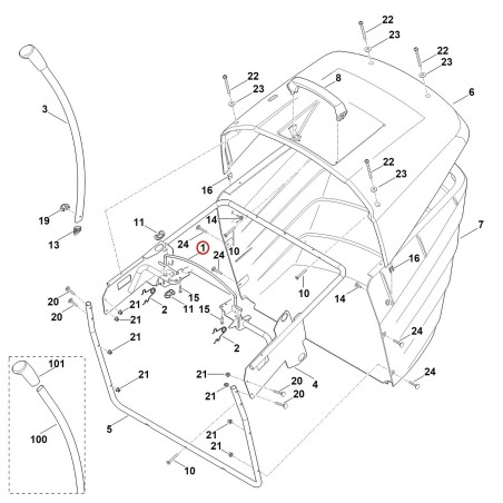 Etrier 61707630410 ORIGINAL STIHL | NewgardenParts.com