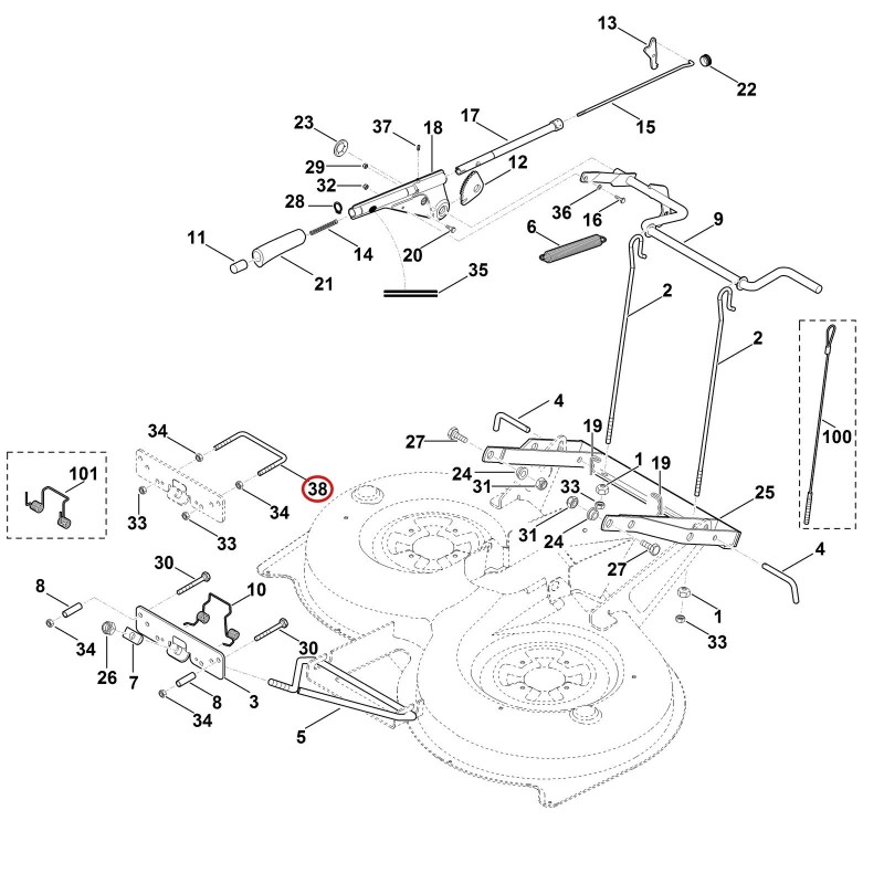 Staffa 61707630440 ORIGINALE STIHL