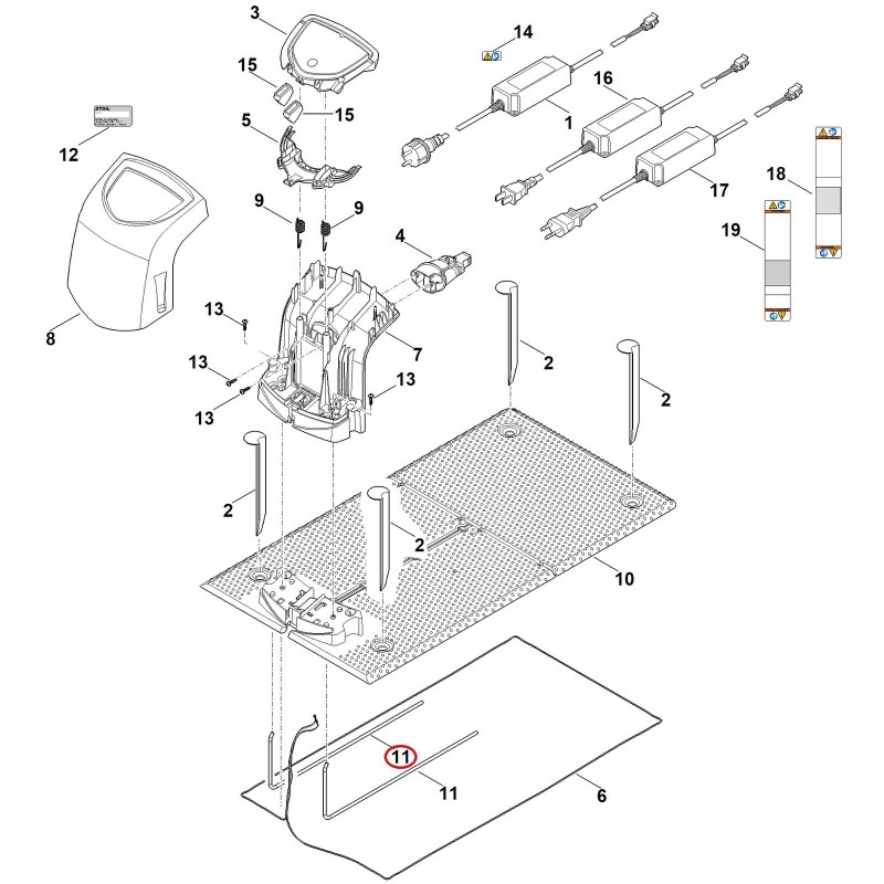 Etrier 63097630400 ORIGINAL STIHL