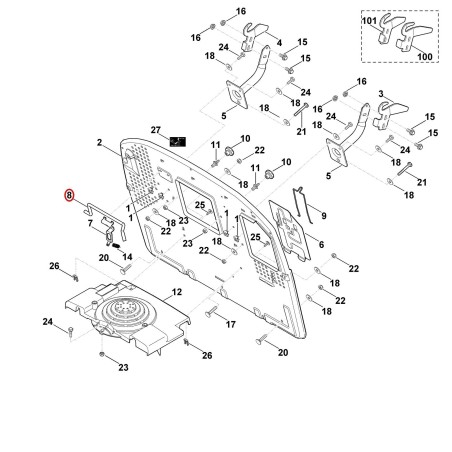 Staffa 61704351500 ORIGINALE STIHL | NewgardenParts.com