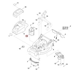 Support de batterie 63384030400 ORIGINAL STIHL | NewgardenParts.com