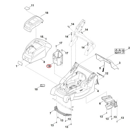 Batteriehalter 63384030400 ORIGINAL STIHL | NewgardenParts.com