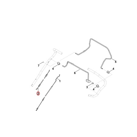 Cavo di comando 63647007520 ORIGINALE STIHL | NewgardenParts.com