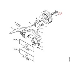 Mutter DIN315-M8 92456911100 ORIGINAL STIHL | NewgardenParts.com