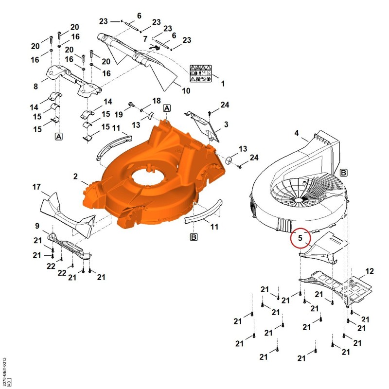 Leitblech 63787014501 ORIGINAL STIHL