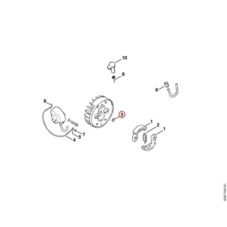 Washer 8.4 92910210180 ORIGINAL STIHL | NewgardenParts.com