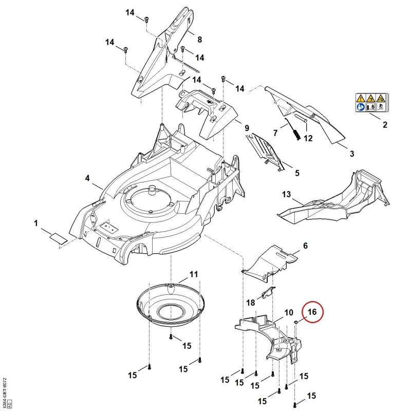 Washer 63647089300 ORIGINAL STIHL