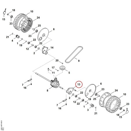 Swivel plate, left 63837804920 ORIGINAL STIHL | NewgardenParts.com