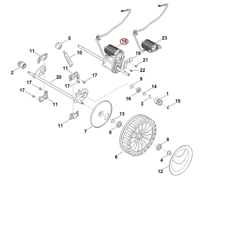 Getriebe kpl. 63576400115 ORIGINAL STIHL