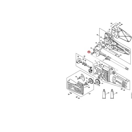 Shim 20x32x1 92850033156 ORIGINAL STIHL | NewgardenParts.com