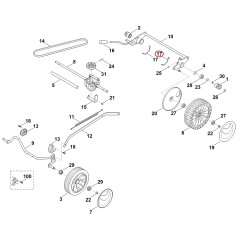 Spring clip 63507080316 ORIGINAL STIHL | NewgardenParts.com