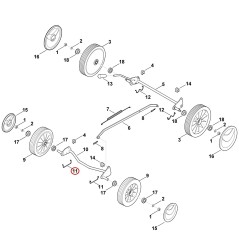 Spring clip 63507080310 ORIGINAL STIHL | NewgardenParts.com