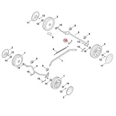 Bride de ressort 63507080320 ORIGINAL STIHL | NewgardenParts.com