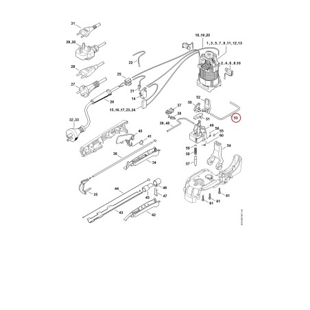 Etrier 64607118601 ORIGINAL STIHL | NewgardenParts.com