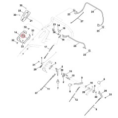 Support gauche 63787036920 ORIGINAL STIHL | NewgardenParts.com