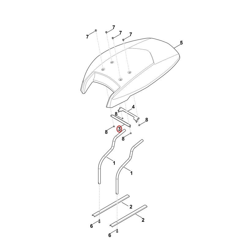 Halter vorne 69097036910 ORIGINAL STIHL
