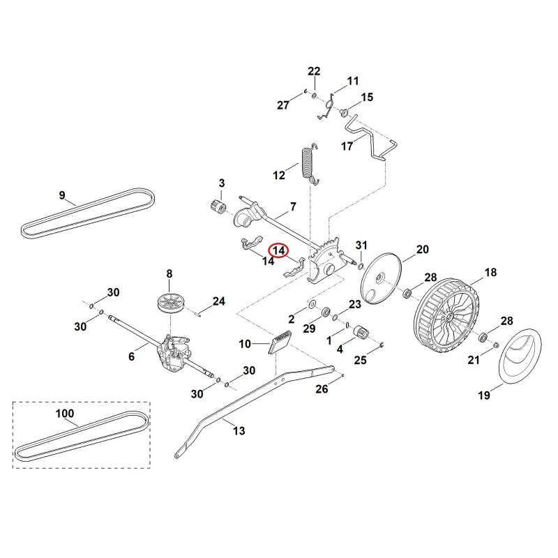 Support d’axe arrière 63647041210 ORIGINAL STIHL Support d’axe arrière 63647041210 ORIGINAL STIHL