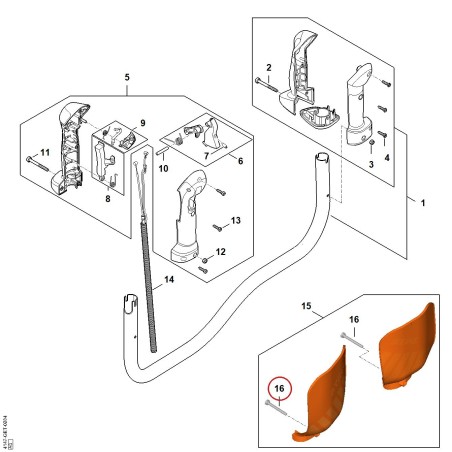 Spline screw IS-M5x58 90223411120 ORIGINAL STIHL | NewgardenParts.com