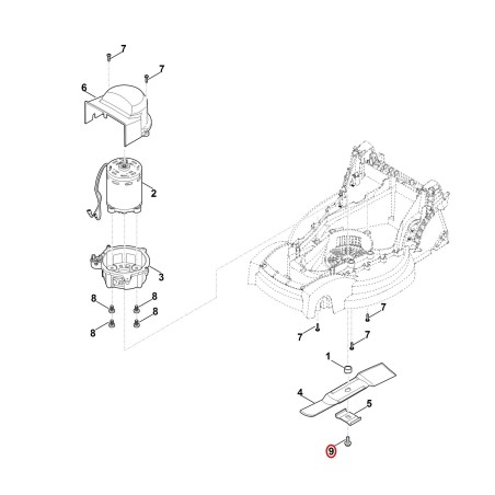 Vis à six pans M8x20 90183211800 ORIGINAL STIHL | NewgardenParts.com