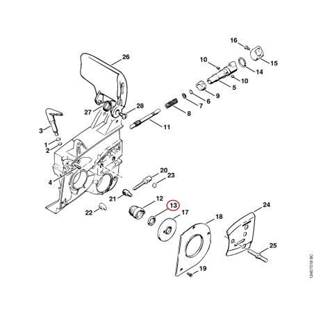 Retén 14x20x3,5 96420031440 ORIGINAL STIHL | NewgardenParts.com