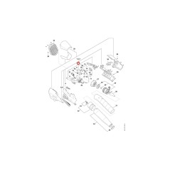 Monture de poignée BA017900600 ORIGINAL STIHL | NewgardenParts.com