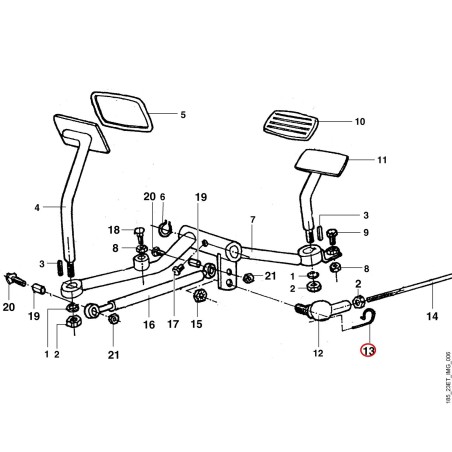 Estribo de seguridad 96660037016 ORIGINAL STIHL | NewgardenParts.com