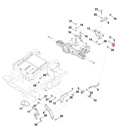 Staffa di fermo 96660037013 ORIGINALE STIHL | NewgardenParts.com