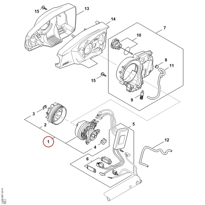 Moteur électrique LA036000202 ORIGINAL STIHL