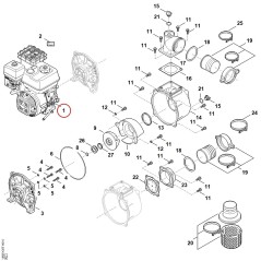 Motor EHC 705.0 (EHC705-0001) VB050111800 ORIGINAL STIHL | NewgardenParts.com