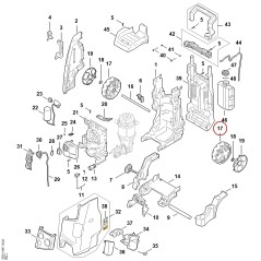 Ruota RE017913600 ORIGINALE STIHL | NewgardenParts.com