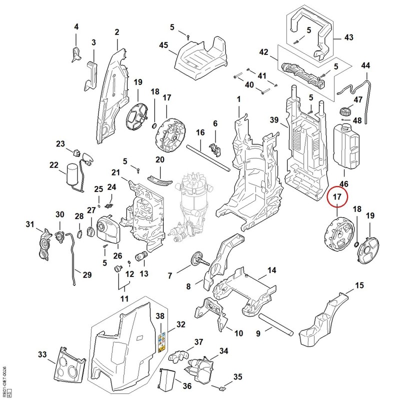 Wheel RE017913600 ORIGINAL STIHL