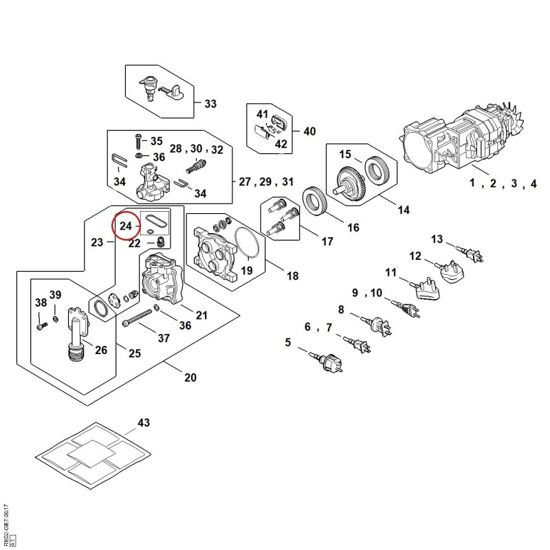 Set O-ring RE020070810 ORIGINAL STIHL Set O-ring RE020070810 ORIGINAL STIHL