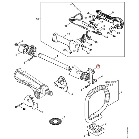Soporte del manillar VB017903200 ORIGINAL STIHL | NewgardenParts.com