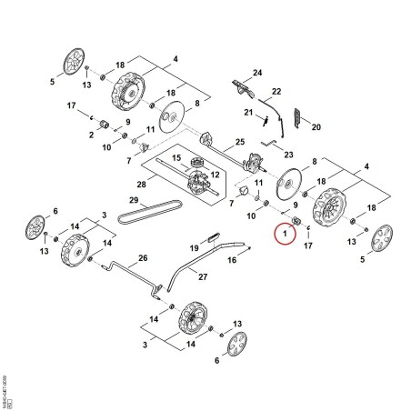 Piñón de accionamiento 00006402501 ORIGINAL STIHL | NewgardenParts.com