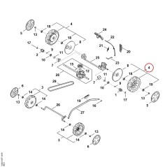 Wheel 00007000445 ORIGINAL STIHL | NewgardenParts.com