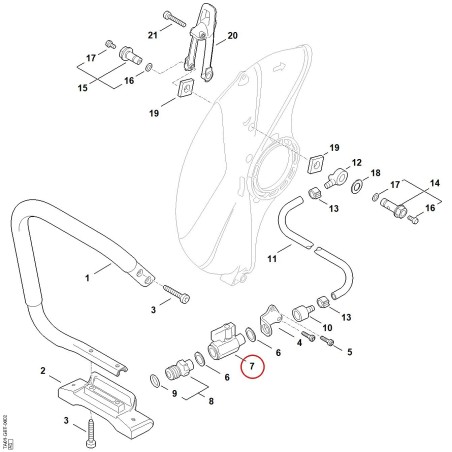 Robinet d'arrêt 00007004502 ORIGINAL STIHL | NewgardenParts.com