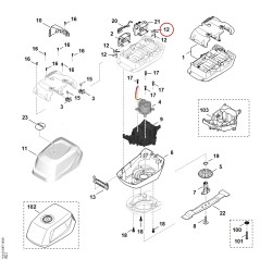 Resorte 00007080800 ORIGINAL STIHL | NewgardenParts.com