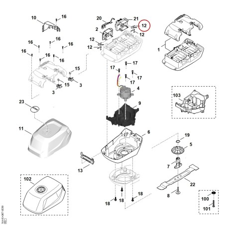 Spring 00007080800 ORIGINAL STIHL | NewgardenParts.com