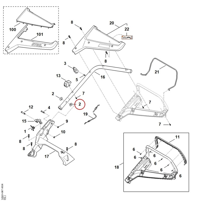 Douille 00007107300 ORIGINAL STIHL