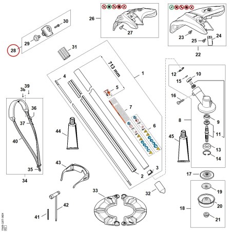 Bussola ad aghi 00007908807 ORIGINALE STIHL | NewgardenParts.com