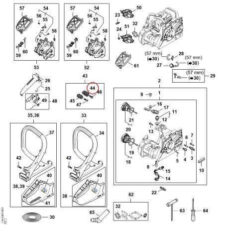 Spring 00007913107 ORIGINAL STIHL | NewgardenParts.com