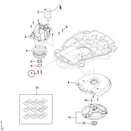 Vis 5x12 00009511116 ORIGINAL STIHL | NewgardenParts.com