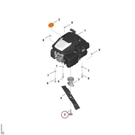 Screw 00009513505 ORIGINAL STIHL | NewgardenParts.com