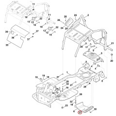 Push-on retaining ring 00009520203 ORIGINAL STIHL | NewgardenParts.com