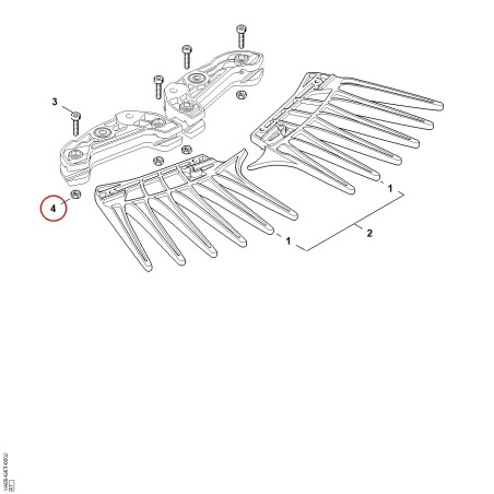 Tuerca hexagonal ISO 4032-M5-8 00009551102 ORIGINAL STIHL | NewgardenParts.com