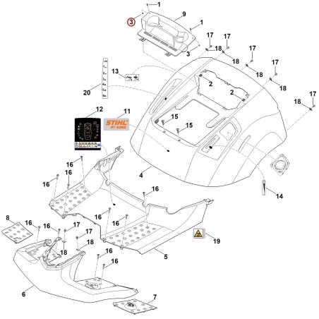 Anneau d'arrêt 00009587200 ORIGINAL STIHL | NewgardenParts.com