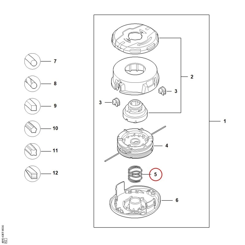 Compression spring 00009972031 ORIGINAL STIHL Compression spring 00009972031 ORIGINAL STIHL