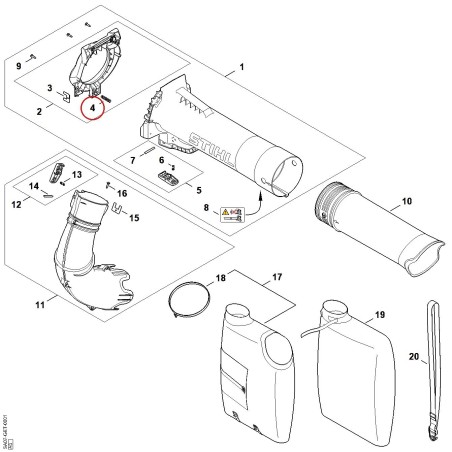 Compression spring 00009973805 ORIGINAL STIHL | NewgardenParts.com
