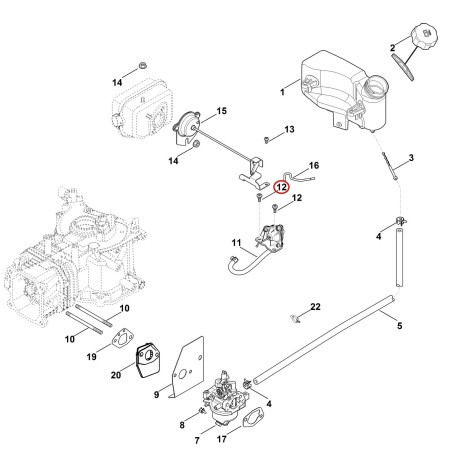 Tornillo M6 00029519707 ORIGINAL STIHL | NewgardenParts.com